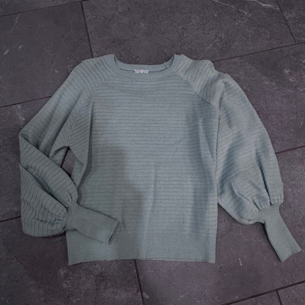 Mint Girls,  Seafoam Green girls  Soft Sweater, size XL (12-14)